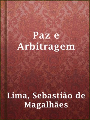 cover image of Paz e Arbitragem